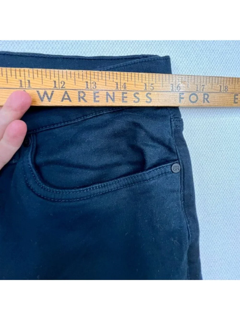 Banana Republic Mens Slim Fit Chino Pants 32x30 Black Stretch Straight Trousers